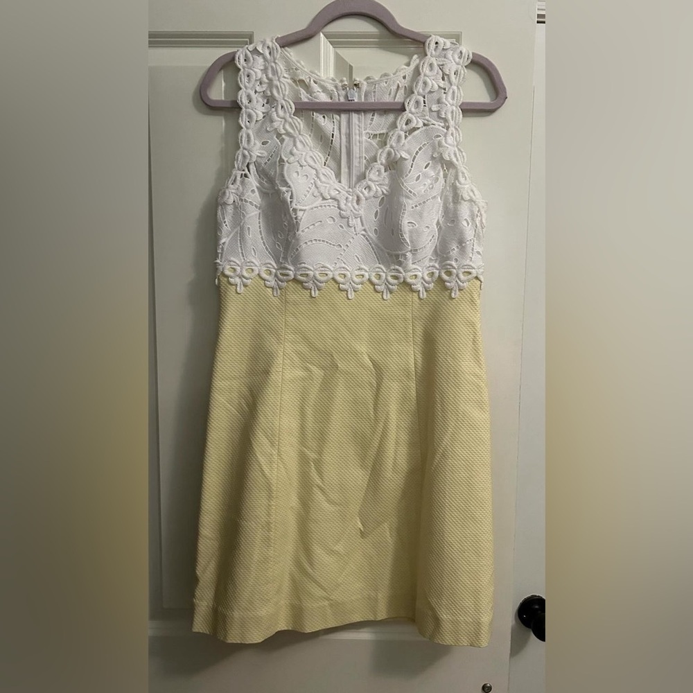 Lilly Pulitzer Sandi stretch mini dress color pineapple size 4 - Picture 2 of 4